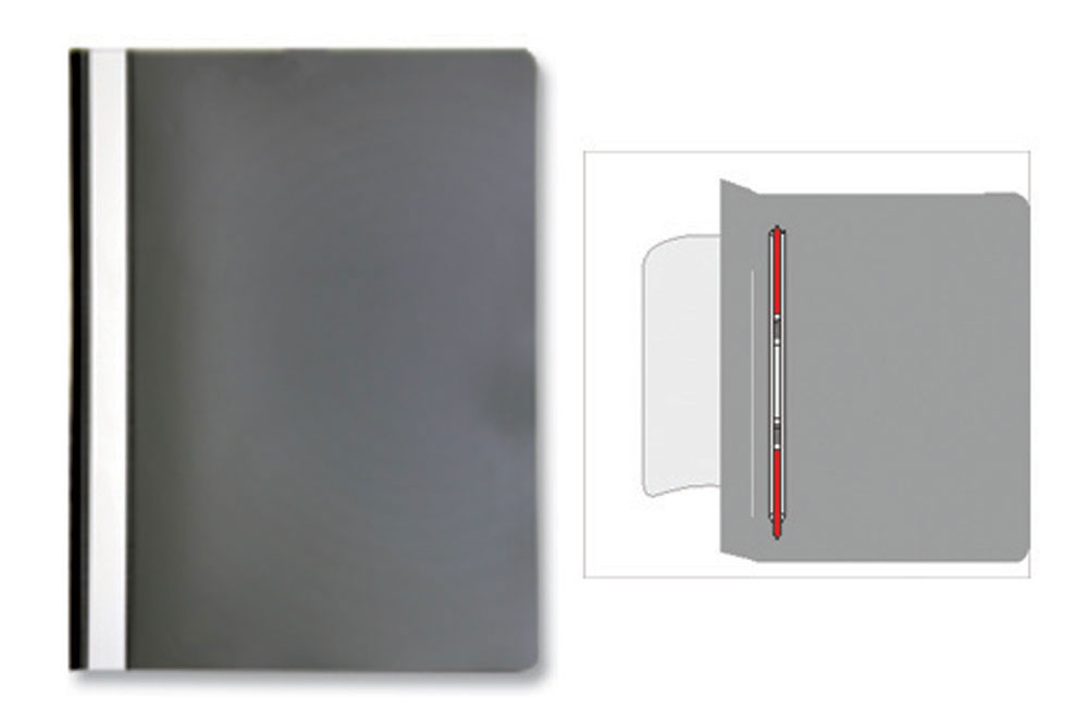 03742-EC Fascikl pvc klizna meh.OPTIMA crni P20/240