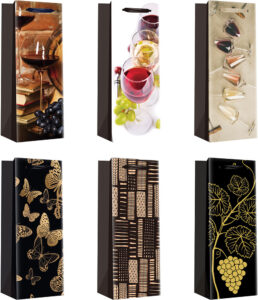 203884-EC Vrećica boca manja svakodnevna sjaj VINO-1 13x36x9cm 71390 P12/144