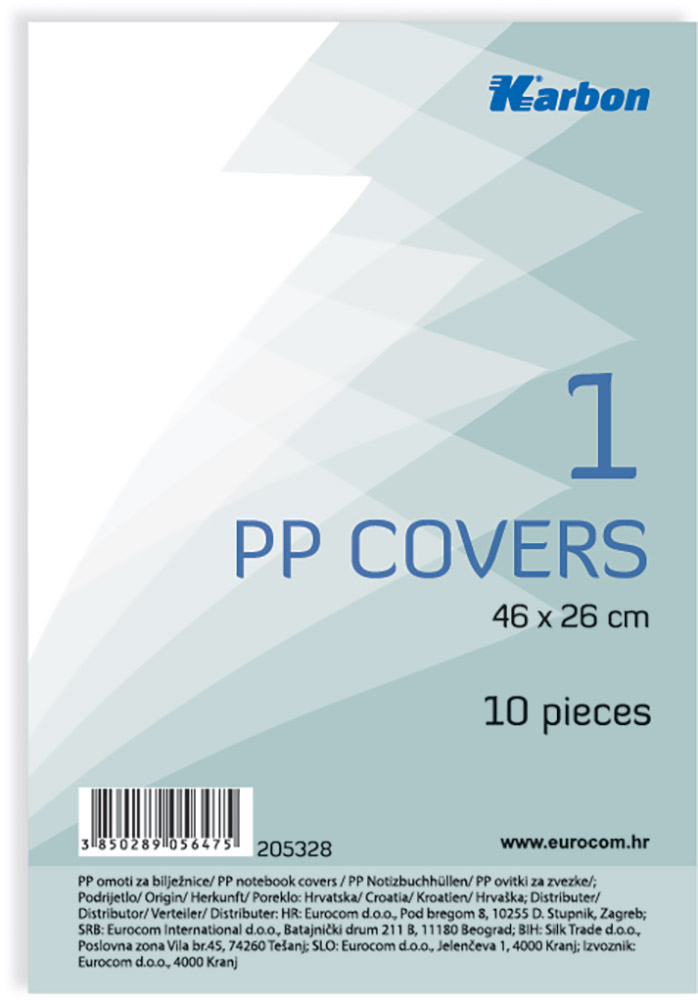 205328-EC Omotnica univerzalna PP s ljep.trakom br.1, KARBON 46x26 10/1 P40