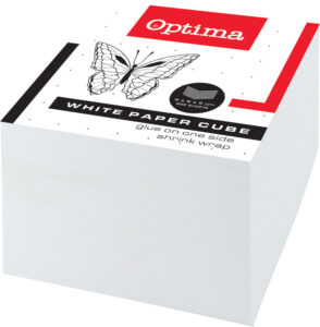 209203-EC Blok kocka 9x9x9 OPTIMA bijela P24