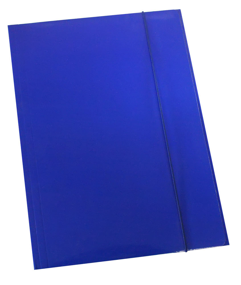 209740-EC Fascikl kartonski/lak s gumicom 600gr OPTIMA tamno plavi 60671 P50