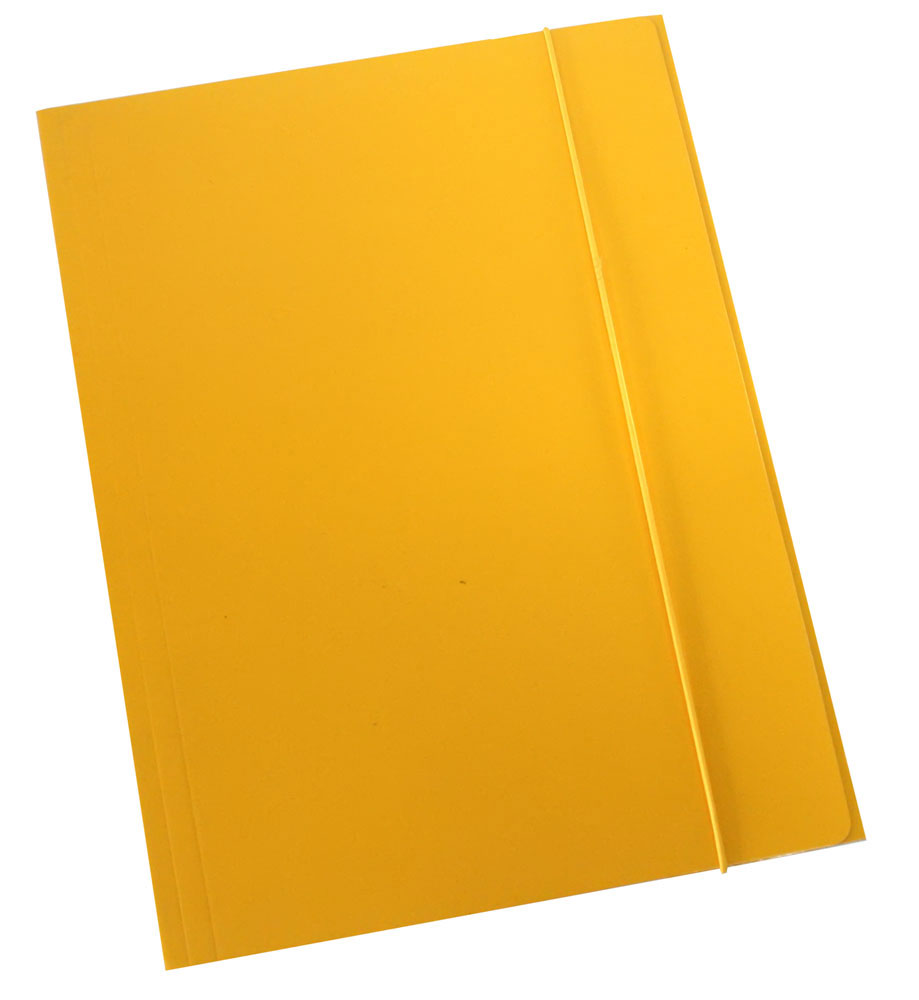 209741-EC Fascikl kartonski/lak s gumicom 600gr OPTIMA žuti 60674 P50