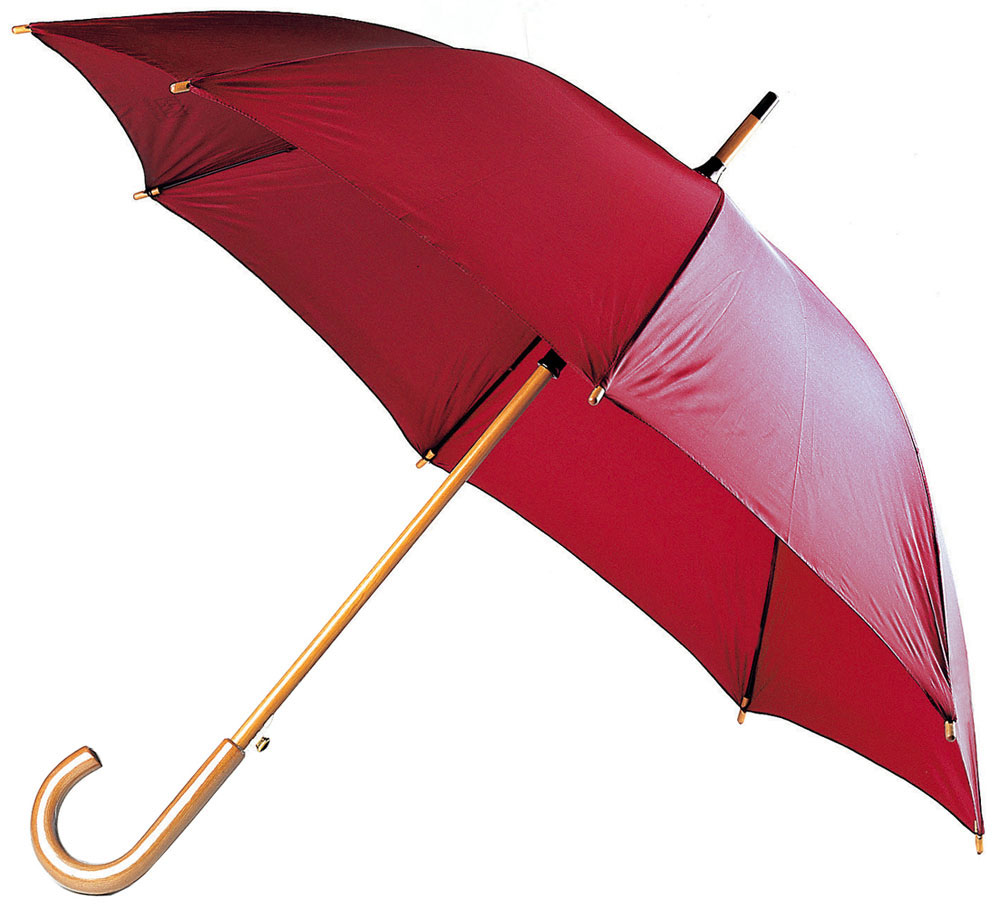 211859-EC Kišobran Zeus 86226/RD drv.drška crveni,105cm,autom.P12/60