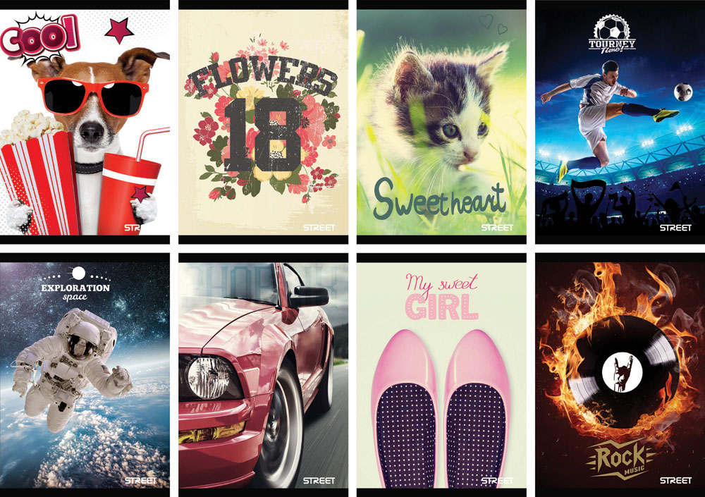 212713-EC Bilježnica A5/B STUDIO MIX, 48L P10/120 NETTO*