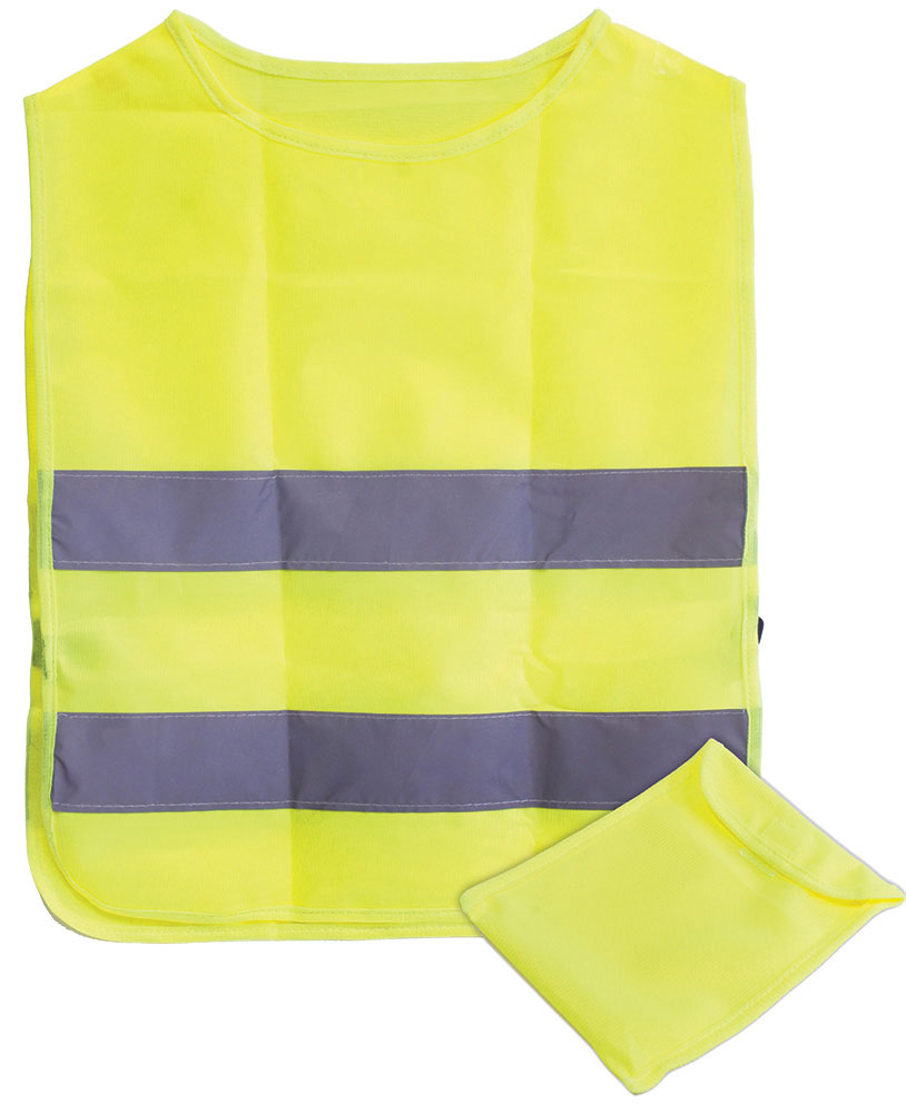 213583-EC Prsluk s reflektirajućim trakama dječji na čičak (10g.), žuti P96 NETTO