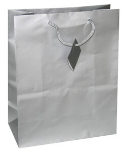 214151-EC Vrećica XL jednobojna mat srebrna 33x45,7x10,2 71467 P12/144