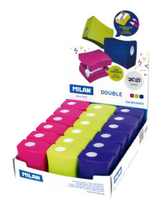 Šiljilo plastično 2 rupe Milan Double Acid