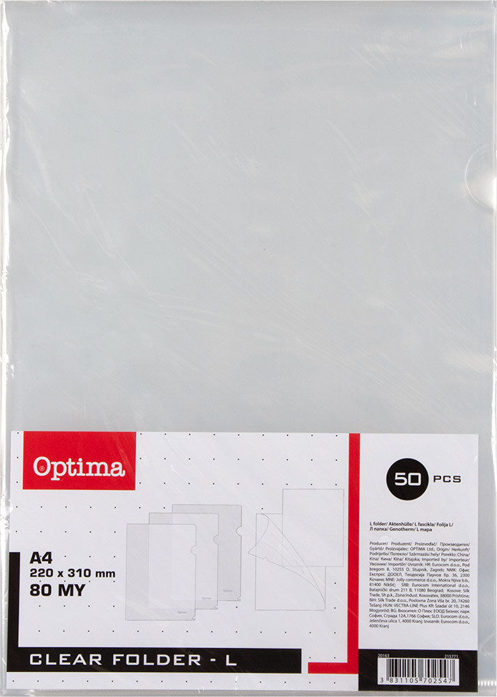 215771-EC Fascikl L  80my OPTIMA mat 50/1 20163 P24