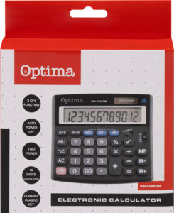 216113-EC Kalkulator OPTIMA SW-2242DM 12mjesta 25251 bls P30/60