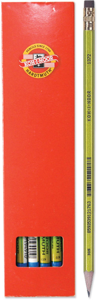 217969-EC Ol.graf.HB KOH-I-NOOR s gumicom 1372 METALIC sort kom 1372/2 P12/144