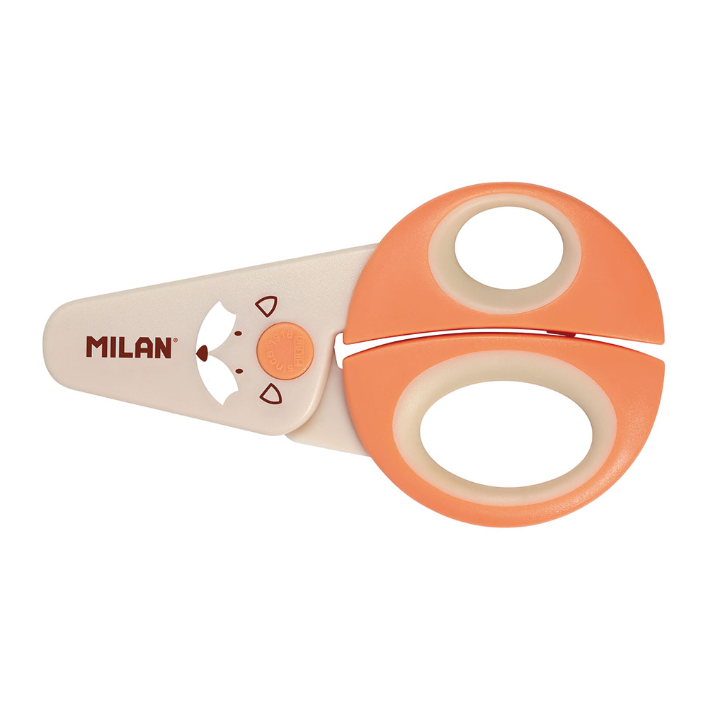 218115-EC Škare MILAN dječje plastične Fun Animals sort boja P16/128