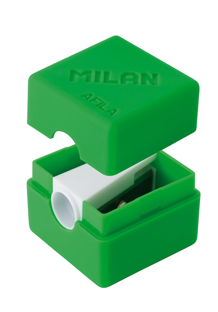 218119-EC Šiljilo plastično 1 rupa s kućištem MILAN CUBIC P16/160