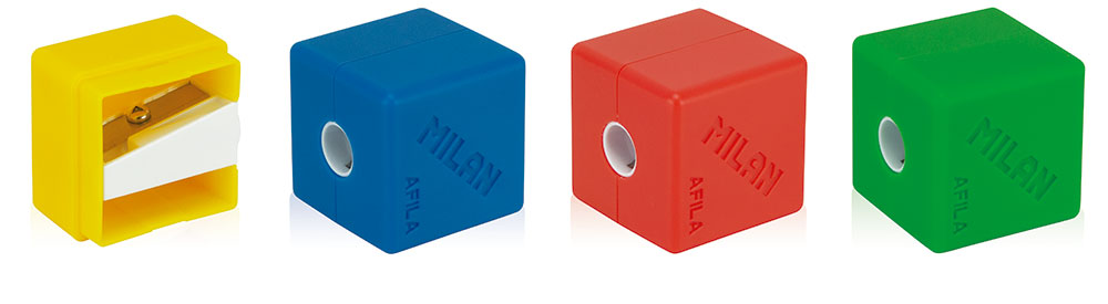 218119-EC Šiljilo plastično 1 rupa s kućištem MILAN CUBIC P16/160