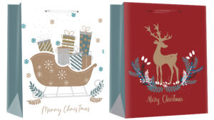 218316-EC Vrećica L božićna mat sa gliterima 71842 P12/120