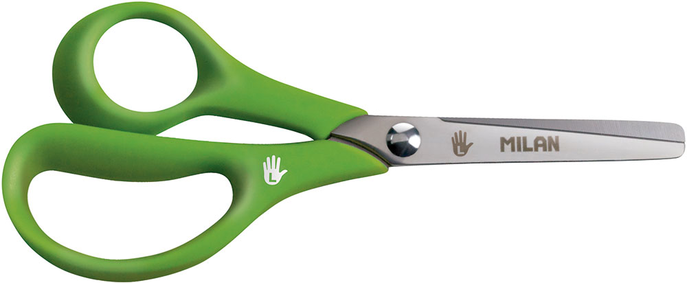 219855-EC Škare MILAN školske tupi vrh za ljevoruke 14cm blister P12/240
