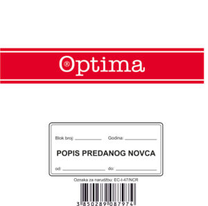 220183-EC Popis predanog novca EC-I-47NCR/EUR OPTIMA P10/100