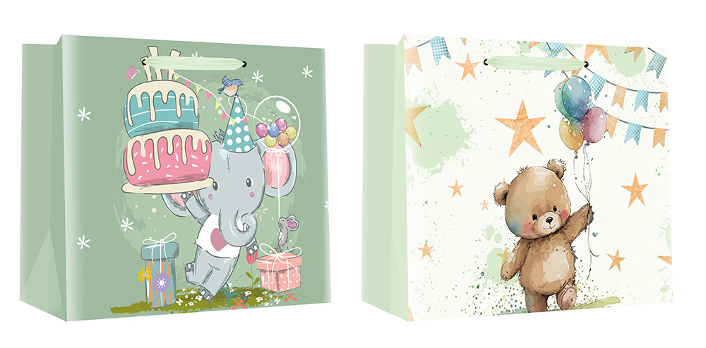 220436-EC Vrećica L exclusive dječja rođendan horiz. 32x26x12 75116 P12/120