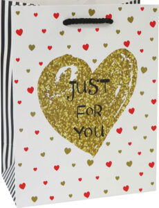 220898-EC Vrećica M exclusive svakodnevna srce 18x23x10cm 75137 P12/240