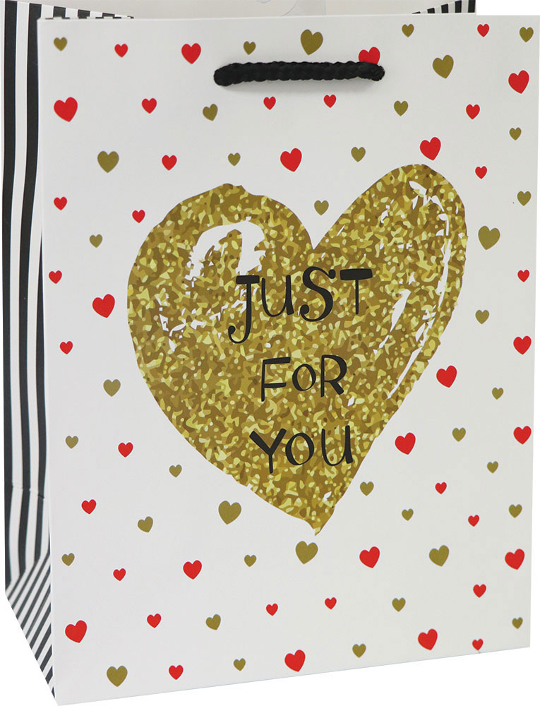 220898-EC Vrećica M exclusive svakodnevna srce 18x23x10cm 75137 P12/240