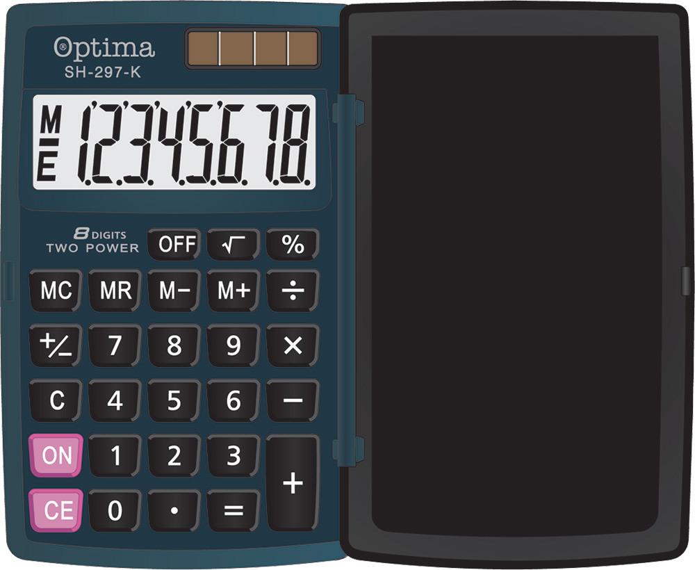 220991-EC Kalkulator OPTIMA SH-297 8 mjesta 25253 bls P100/200