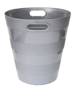 221096-EC Koš za smeće pvc ARK 1051 srebrni P40