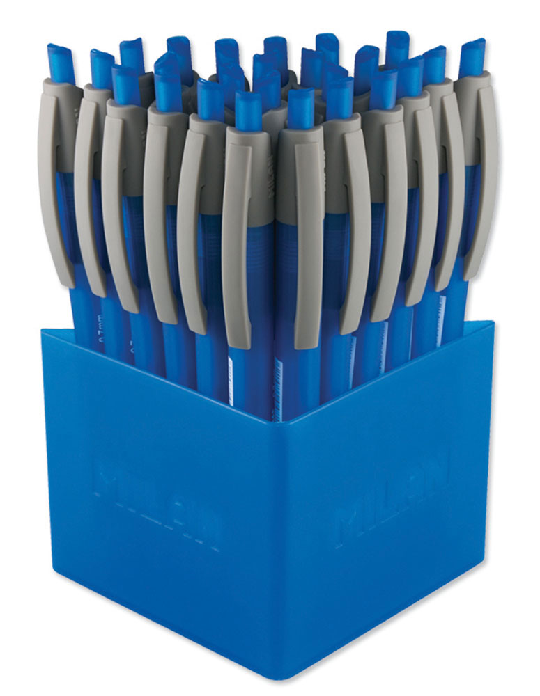221764-EC Gel Pen MILAN 0,7 DRY-GEL plavi u čaši 25/1200 NETTO