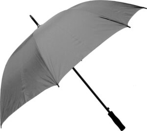 222629-EC Kišobran Pan Silver srebrno/plavi pjenasta ravna drška aut. P12/60