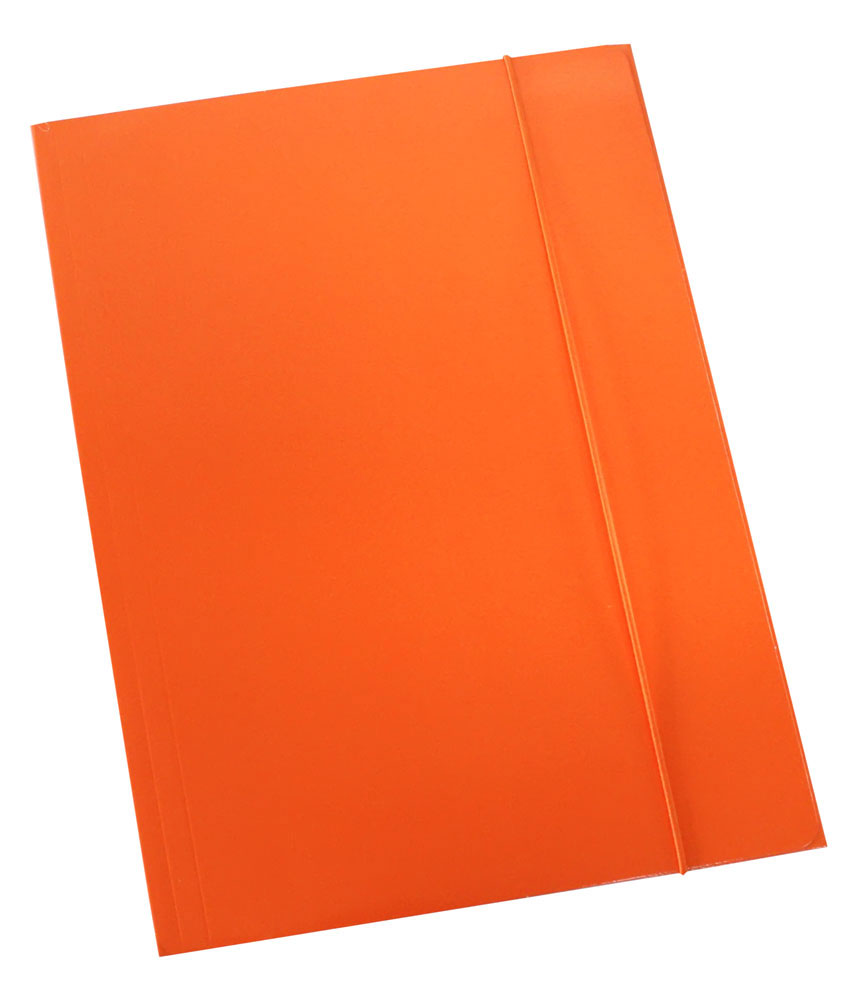 224426-EC Fascikl kartonski/lak s gumicom 600gr OPTIMA fluo narančasti 60678 P50