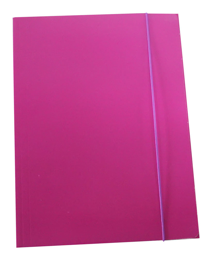 224428-EC Fascikl kartonski/lak s gumicom 600gr OPTIMA ljubičasti 60680 P50