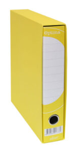 224685-EC Registrator A4-50 kutija OPTIMA SILVER uski žuti P10