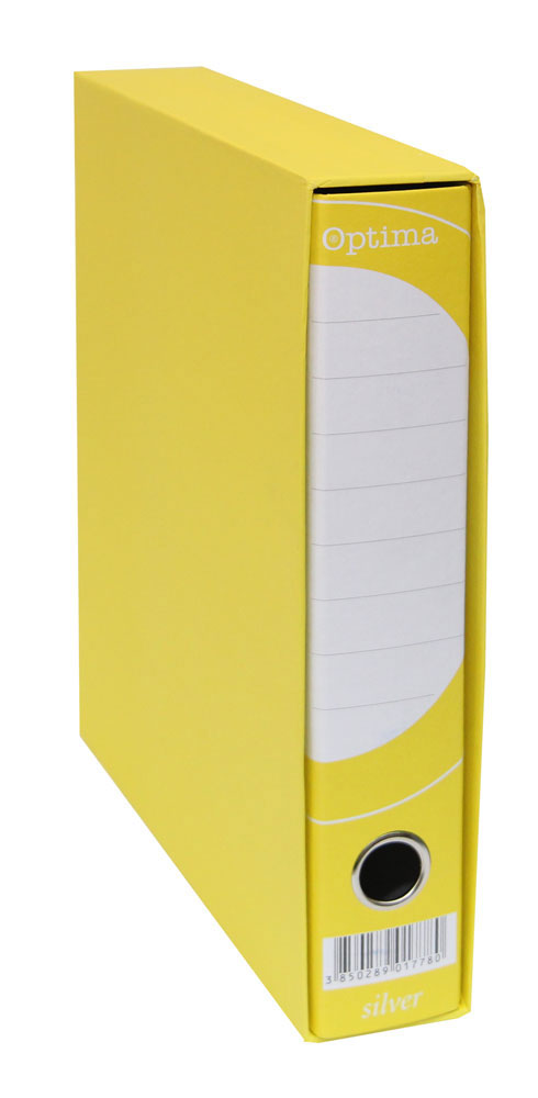 224685-EC Registrator A4-50 kutija OPTIMA SILVER uski žuti P10