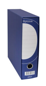 224687-EC Registrator A4-80 kutija OPTIMA SILVER široki plavi P10