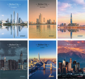 225575-EC Bilježnica A4/D Street SKY LINE CITY 54l 65115A P10/60