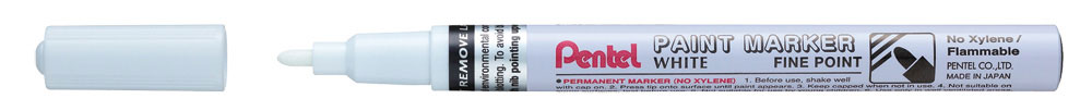 225890-EC Marker perm. PENTEL MSP10-W bijeli okrugli vrh P12/576