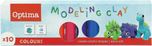 226753-EC Plastelin OPTIMA 200g, 10 boja u karton.kutiji 100101 P12/96
