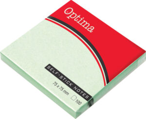 226869-EC Blok samoljepivi 76x76 pastel zeleni OPTIMA 100L 22918 P12/216