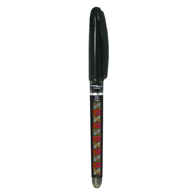 227643-EC Gel pen 0,7 PENTEL EnerGel Tradio Ethno Croatia Ravni Kotari crna