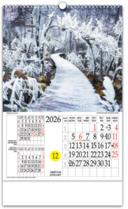 228778-EC Kalendar PRIRODA NAS ZOVE 13L, 33x48+7 s rot.krugom, vrećica P25 NP 2026