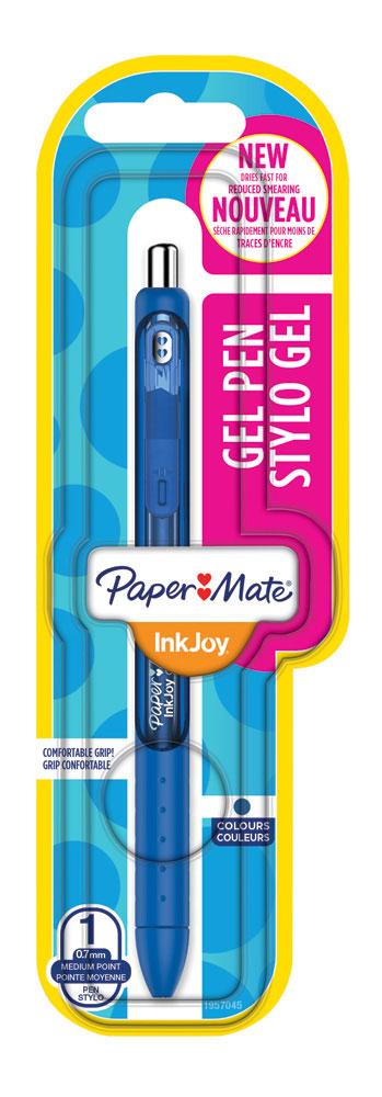 229574-EC Gel pen 0,5 PAPER MATE InkJoy Gel plavi 1960773 bls P12 NETTO
