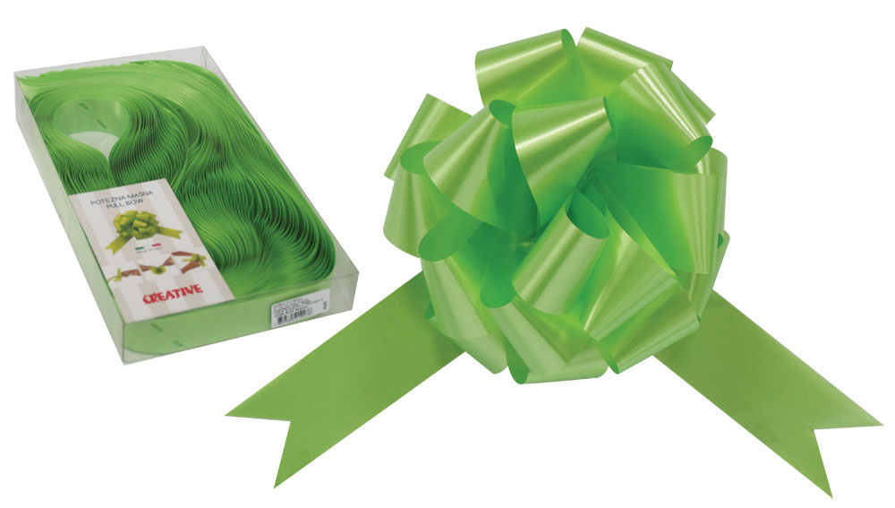 230329-EC Mašna potezna 31mm mat svjetlo zelena 30 kom u pvc kutiji P30/300