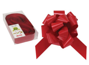 230333-EC Mašna potezna 50mm mat crvena 30 kom u pvc kutiji P30/300