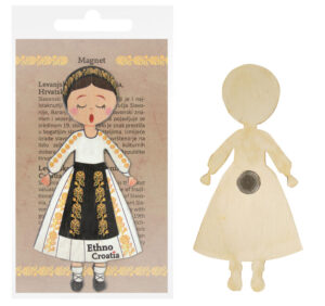 230499-EC Magnet drveni Ethno Croatia Levanjska Varoš P6/60