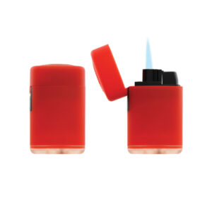 230621-EC Upaljač Atomic Exclusive JET Flame Rubber crveni 2516002 P25/500