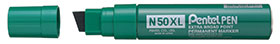 Marker perm. PENTEL N50XL-D zeleni kosi vrh P6/180