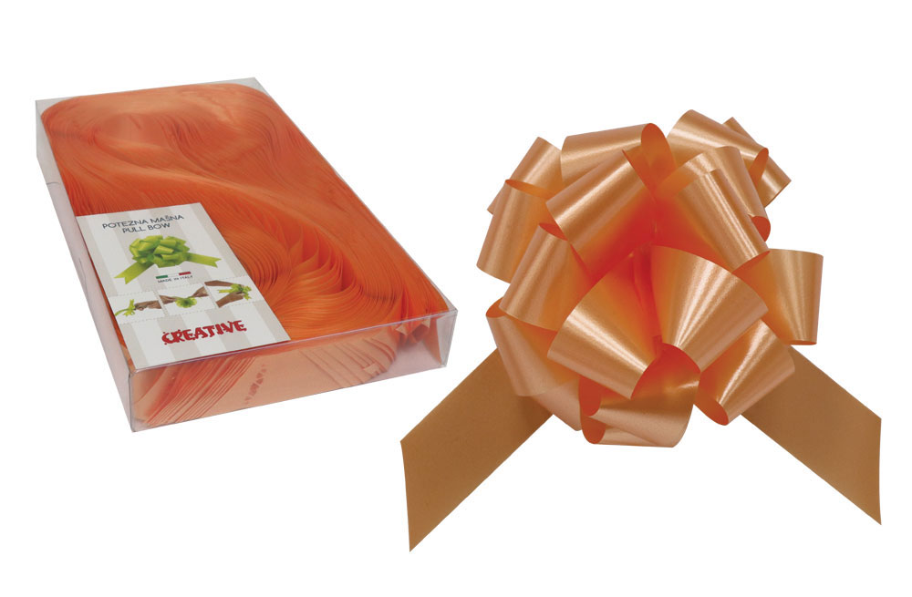 231247-EC Mašna potezna 31mm mat boja breskve 30 kom u pvc kutiji P30/300