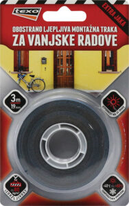 231388-EC Obostrano ljepljiva montažna traka za vanjske radove 19mm x 3m  5325-3 P6/48