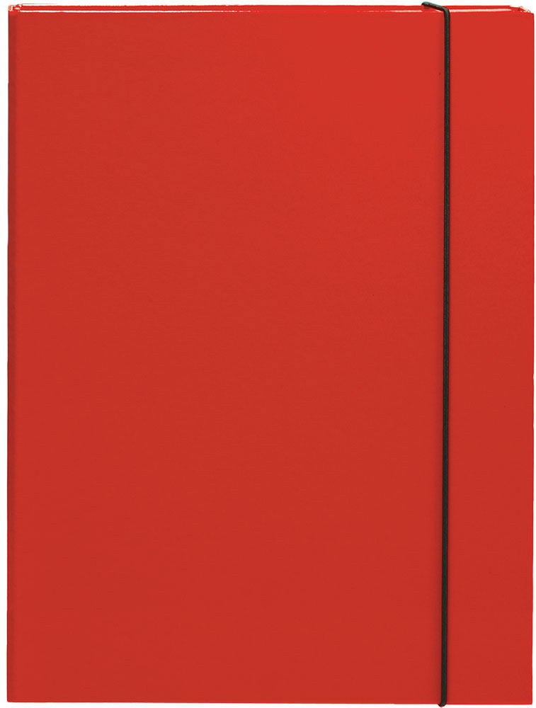 231457-EC Mapa kartonska s gumicom lak A4/3 cm OPTIMA crvena 22491 P10