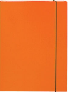 231458-EC Mapa kartonska s gumicom lak A4/3 cm OPTIMA narančasta 22494 P10