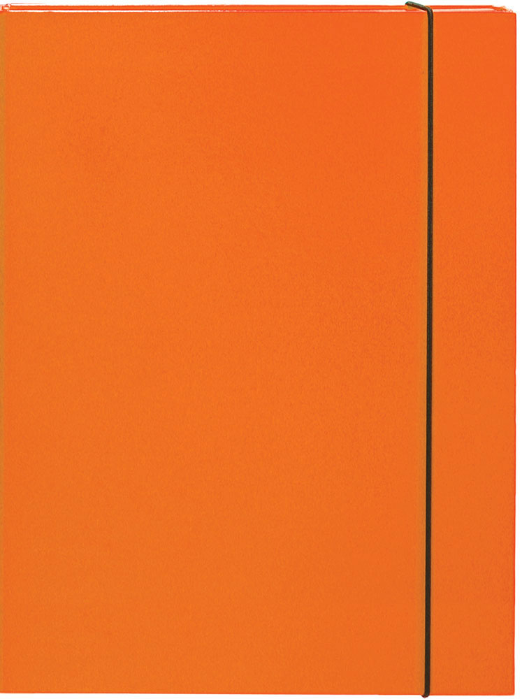 231458-EC Mapa kartonska s gumicom lak A4/3 cm OPTIMA narančasta 22494 P10