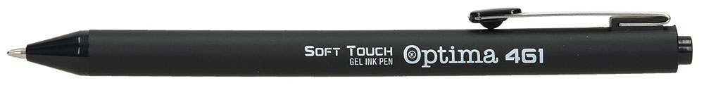 231622-EC Gel pen 0,7 OPTIMA Soft Touch 461 crna 100921 P12/144/1728